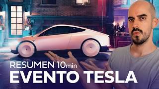 ¡EVENTO TESLA en 10 MINUTOS! Anuncio del CYBERCAB en Español