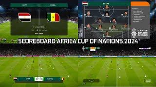 SCOREBOARD AFRICA CUP OF NATIONS 2024 - PES 2021 & FOOTBALL LIFE