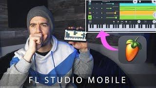 FL STUDIO MOBILE IS LIT!! (making a beat fl studio)