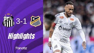 Santos vs. Água Santa 3-1 I Highlights I Paulistao 2025