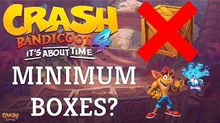 Can you beat Crash Bandicoot 4 without breaking boxes?