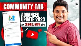 YouTube Community Tab Advanced Features Updates for Mobile 2023 | Ab Channel Grow Hoga