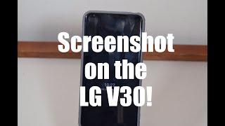 How to take a screenshot on the LG V30