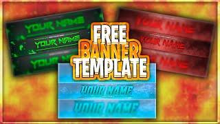 3 *Free* YouTube Banner Templates | FREE DOWNLOAD