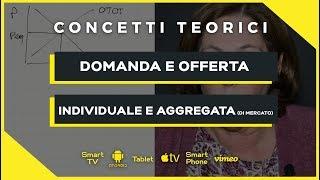 Domanda e Offerta individuale e di mercato | Microeconomia (Economia Politica) | Teoria