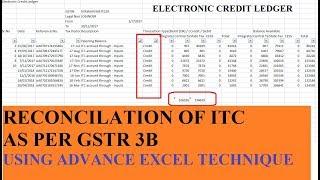 RECONCILIATION OF ITC GSTR 3B | FINANCE GYAN