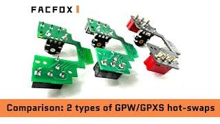 Comparison of 2 types of hot-swap button PCBs for Logitech G Pro Wireless/G Pro X Superlight