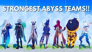 10 INSANE DPS Teams For Abyss !! Abyss Showcase [Genshin Impact]