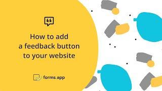 How to add a feedback button to your website