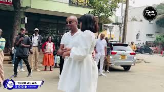 Milly Wajesus & Kabi Bring Nairobi CBD To A Standstill Filming Reality Show