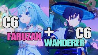 C6 Wanderer + C6 Faruzan Hypercarry Team Showcase | Genshin Impact