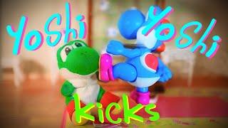 Yoshi kicks Yoshi