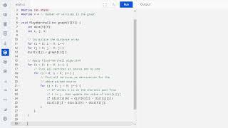 C Program to Implement Floyd Warshall Algorithm: Shortest Path|| C Code for Floyd Warshall Algorithm