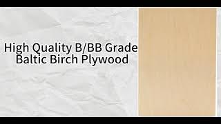 Consmos Baltic Birch Plywood 3mm 1/8" 12" x 12" Craft Wood B/BB Grade Baltic Birch Sheets