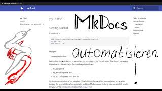 MkDocs automatisieren via py-2-md