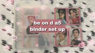 setting up my kpop a5 mini photocard binder | txt’s yeonjun