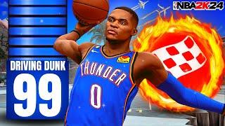 99 DUNK + 91 3PT "PRIME" RUSSELL WESTBROOK BUILD BROKE NBA 2K24! BEST POINT GUARD BUILD IN NBA2K24