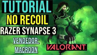 TUTORIAL - MACRO VALORANT - MOUSES RAZER SYNAPSE 3