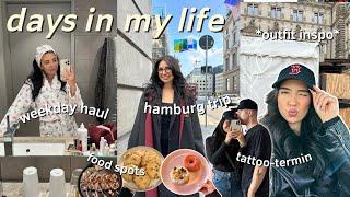 hamburg trip, weekday haul, tattoo termin & wir backen  days in my life