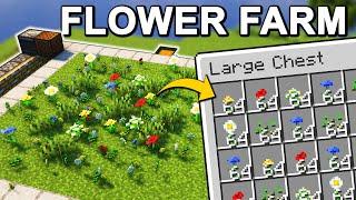 The EASIEST Flower Farm in Minecraft 1.20.6 (Tutorial)