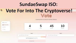 SundaeSwap ISO: Vote For Into The Cryptoverse!