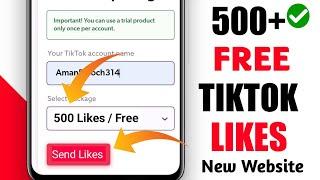 Tiktok Free 500+ Likes Website || techyhit.com || How to get free tiktok likes || Free Tiktok Likes