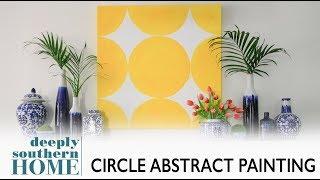 DIY Circle Abstract Painting