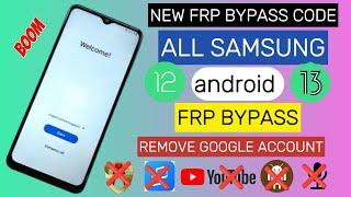 All Samsung New FRP Bypass Code || Android 12/13 || Remove Google Account || No TalkBack