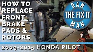 2009 2015 Honda Pilot Front Brake Pads & Rotors