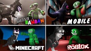 [All Versions] FULL GAMEPLAY - Garten of Banban 7 vs Minecraft vs Roblox vs Mobile - PART 1