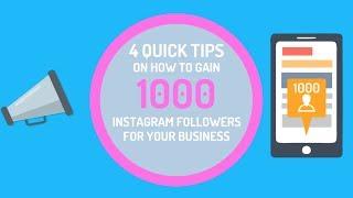 How To Gain 1000 Instagram Followers For Your Business | Social Media Marketing