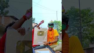 Finally Golden Play Button a Gaya #minivlog #vlogs