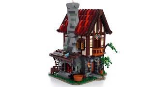 FunWhole Medieval Forge House + lights reviewed! LEGO-compatible #NOTsponsored F9040