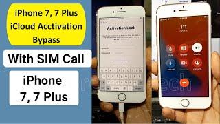 [iOS 14.4-14.5] iPhone 7 plus Activation lock with sim call | iPhone 7 icloud bypass with SIM signal