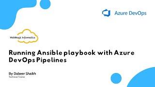 Running Ansible playbook with Azure DevOps Pipelines