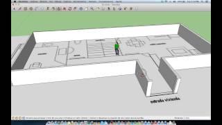 Como modelar objetos con planos de planta en Google SketchUp