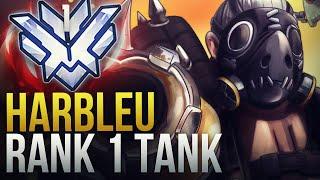 HARBLEU - RANK 1 TANK - ROADHOG GOD - Overwatch Montage