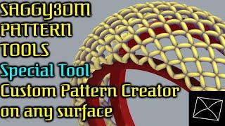 Saggy3dm Pattern Tools - 9 | 1 stop solution for filigree| Custom Pattern Creator Tools