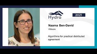 Naama Ben-David — Algorithms for practical distributed agreement