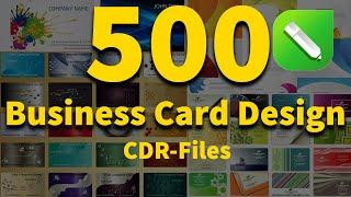 500 Business Card Design Download For Corel Draw |English| |Corel Draw Tutorial|