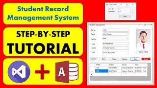 Student Records Management System Project using Visual Basic and Ms Access | Tutorial for Beginners