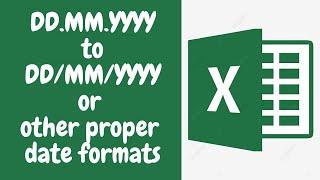 DD.MM.YYYY to DD/MM/YYYY or any proper date format of Excel