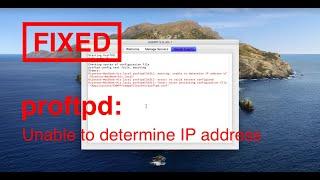 Tutorial How To FIX proftpd XAMPP unable to determine IP address