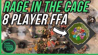 AoE4 Rage in the Cage - 8 Player FFA Battle Royale