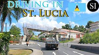 Driving Tour of St Lucia | Castries-Gros Islet Highway | Caribbean | 4K