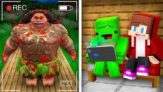 JJ and Mikey Got MAUI.EXE from MOANA 2 on a Hidden Camera in Minecraft! - Maizen