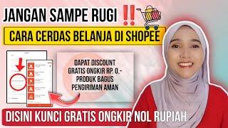 CARA CERDAS BELANJA DI SHOPEE NOL RUPIAH GRATIS ONGKIR BISA COD DAN AMAN ‼️