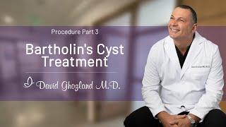 Bartholin's Cyst Treatment | Procedure Part 3 | David Ghozland, M.D.