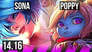 SONA & Jhin vs POPPY & Zeri (SUP) | 4/1/10 | EUW Master | 14.16