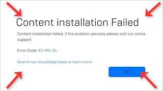 Content Installation Failed With Error Code EC MD DL - Epicgames Launcher Engine.ini